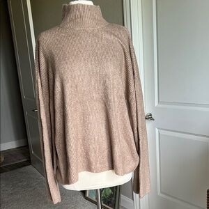 French Connection NWOT Taupe Turtleneck Sweater